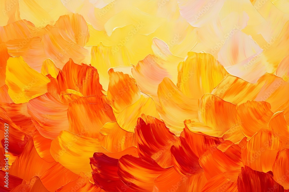 The canvas and background are painted in a yellow abstract texture. The canvas and background are painted in a yellow abstract texture.