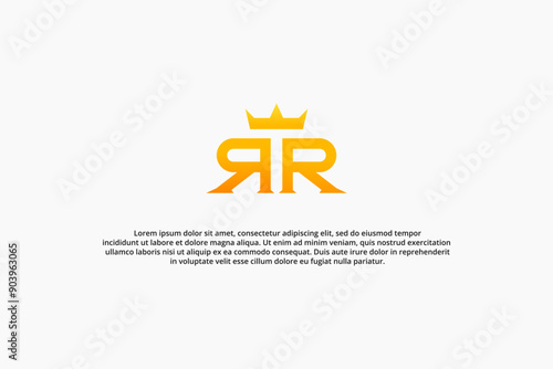 double r and king crown logo