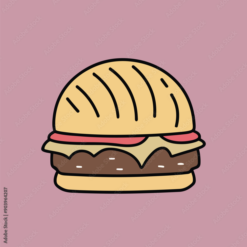 hamburger isolated on white background hamburger isolated on white background