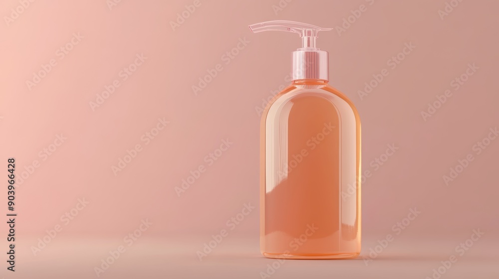 Elegant Pump Bottle Design Mockup for Drinks and Lotions Elegant Pump Bottle Design Mockup for Drinks and Lotions