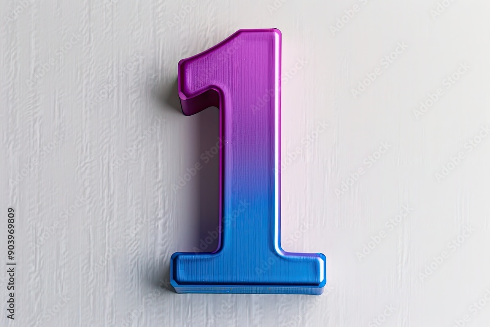 a purple and blue number 1 on a white background a purple and blue number 1 on a white background