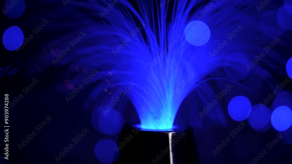dark moving background of lights and optical fibers. High quality 4k footage dark moving background of lights and optical fibers. High quality 4k footage