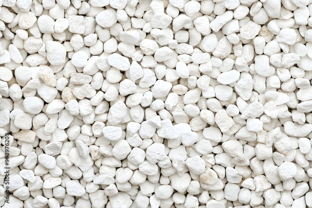 Seamless plain white gravel texture background from above Seamless plain white gravel texture background from above
