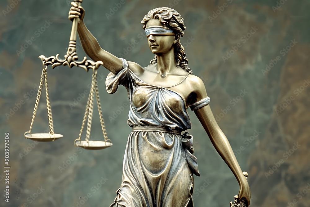 The Symbol of Justice is depicted by the iconic figure of the Blindfolded Lady Justice, who holds scales that signify the fair balance of law and highlight the essential equality in all legal matters The Symbol of Justice is depicted by the iconic figure of the Blindfolded Lady Justice, who holds scales that signify the fair balance of law and highlight the essential equality in all legal matters