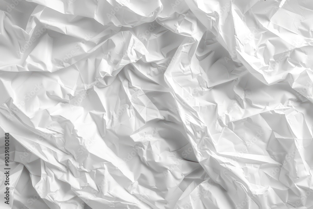 The texture of white paper is crumpled. Background for various purposes The texture of white paper is crumpled. Background for various purposes