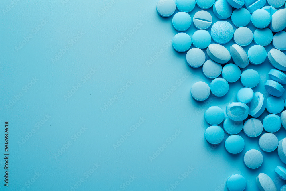 Blue Bliss: Captivating Images of Blue Pills on a Vibrant Background Perfect for Adding Text Blue Bliss: Captivating Images of Blue Pills on a Vibrant Background Perfect for Adding Text