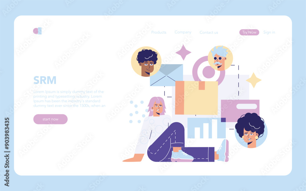 Purchasing Innovation. Flat Vector Illustration Purchasing Innovation. Flat Vector Illustration