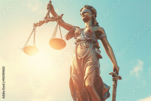 The Statue of Justice stands tall as a powerful symbol representing the core values of law and equity throughout society, embodying authority, balance, courage, and the pursuit of justice