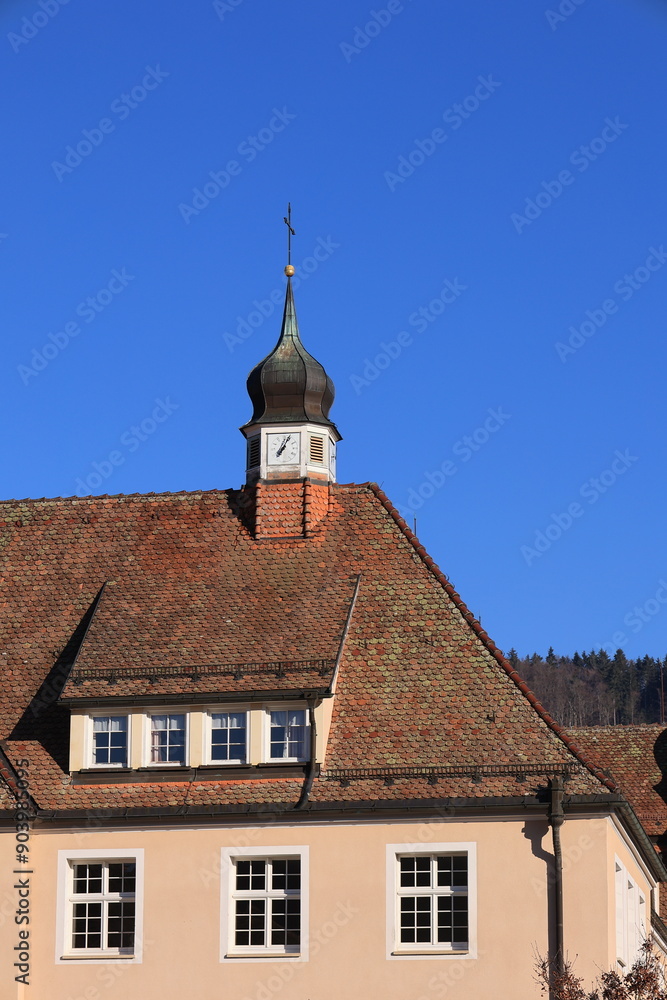 Ansicht des Klosters Beuron auf der Schwäbischen Alb in Baden-Württemberg Ansicht des Klosters Beuron auf der Schwäbischen Alb in Baden-Württemberg