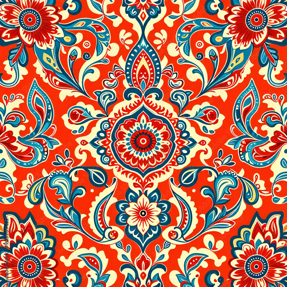 pattern with flowers, seamless floral pattern