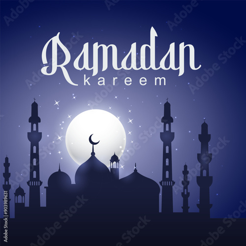 Ramadan KaRamadan Social Media Post design. A good template for advertising on social media. Perfect for social media posts, background, and web banner internet Social Midea  photo