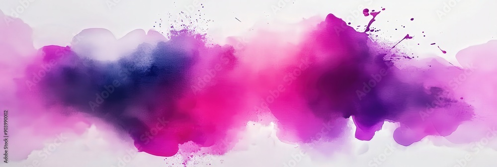 abstract background with watercolor splash in purple and pink . purple pink watercolor wave on white background abstract background with watercolor splash in purple and pink . purple pink watercolor wave on white background