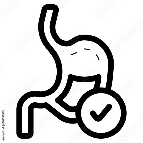 healthy stomach digestion icon
