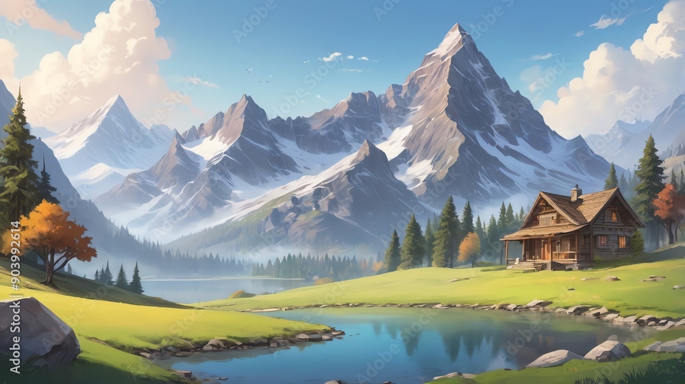 mountain retreat background art design backdrop copy space mountain retreat background art design backdrop copy space
