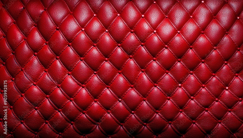Fototapeta premium 赤色の革の背景画像（red leather background image.） 