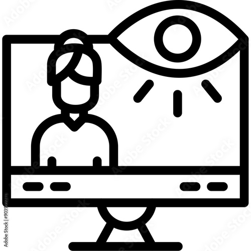 Cyber Stalking Icon