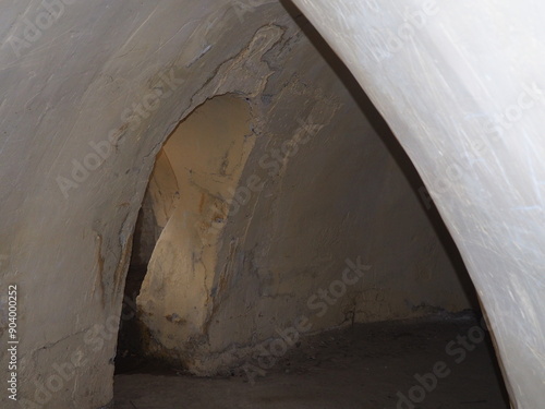 Bunker in Navalagamella, concrete fortification from the Spanish Civil War in the Sierra de Madrid photo