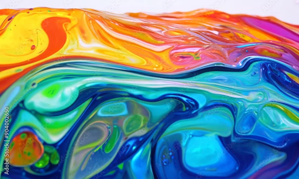 Abstract Swirl of Colors: A vibrant and captivating abstract painting ...