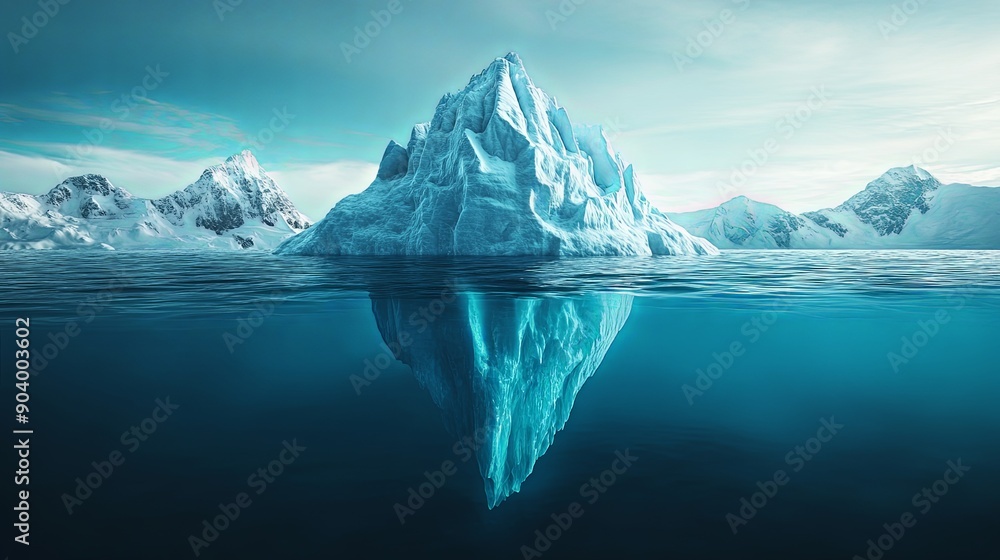 custom made wallpaper toronto digitalMassive Iceberg Showing Hidden Dangers Underwater