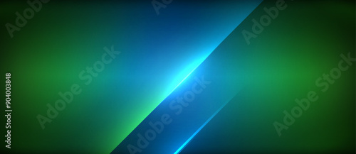 Neon dynamic diagonal light rays background. Techno digital geometric concept design for wallpaper, banner, presentation, background