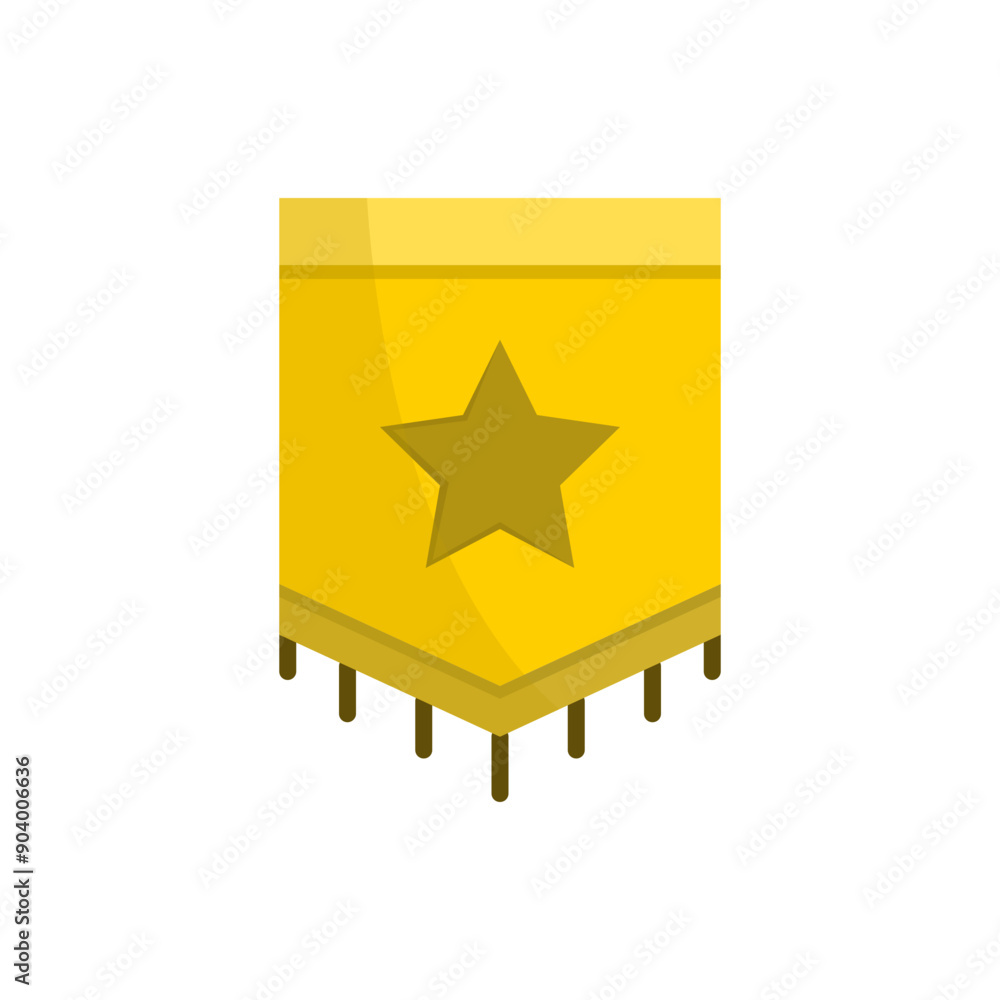Badge award minimalist vector illustration ,simple transparent graphic element .Isolated on white background Badge award minimalist vector illustration ,simple transparent graphic element .Isolated on white background