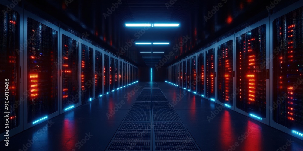 empty data center room, empty Server room empty data center room, empty Server room