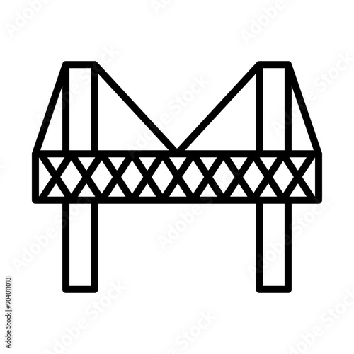 Bridge line icon
