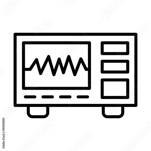 Earthquake Monitor line icon