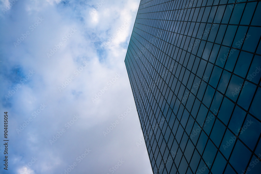 Skyward Bound: Skyscraper Enveloped in Clouds and Fog Skyward Bound: Skyscraper Enveloped in Clouds and Fog