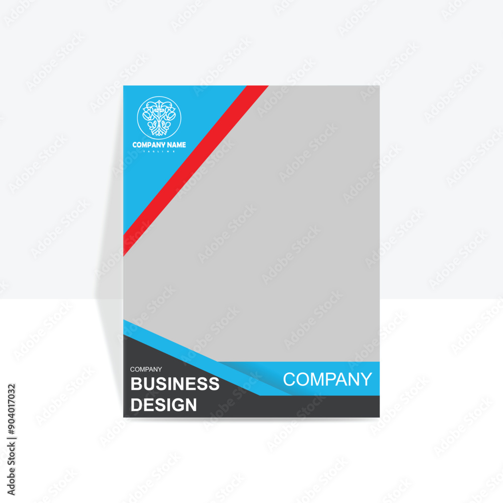Cover template with polygonal style and buildings Cover template with polygonal style and buildings