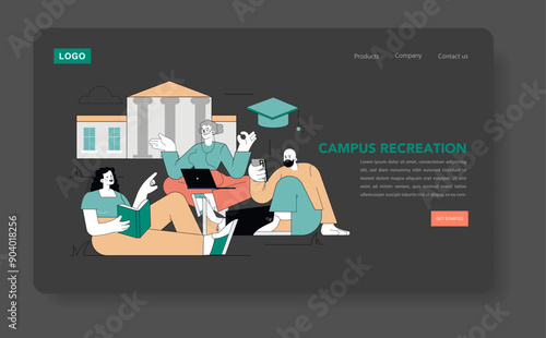 Last Days Of Summer. Flat Vector Illustration