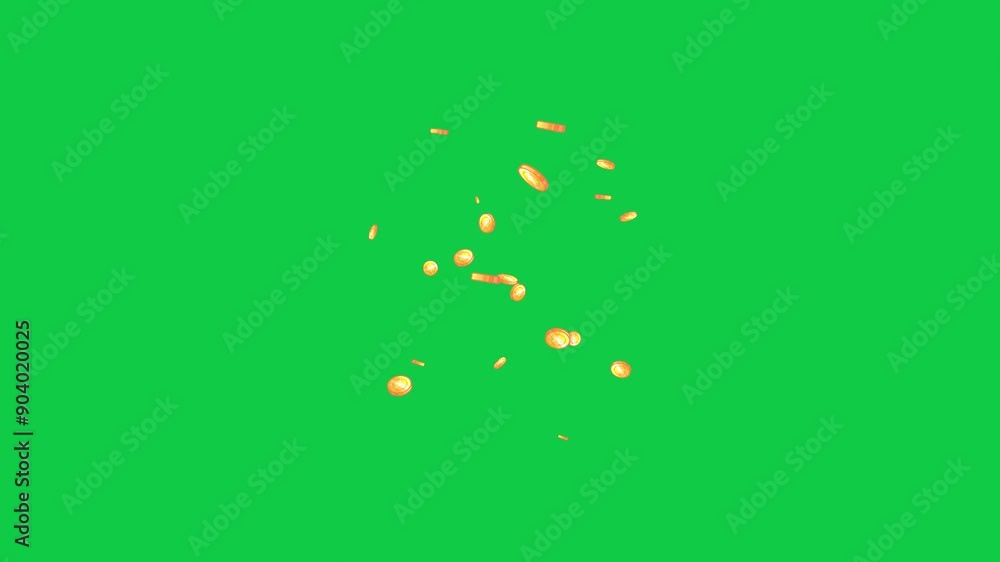 Jumping Gold: Cartoon Coins Drop, Green Screen
Jumping Gold: Cartoon Coins Drop, Green Screen