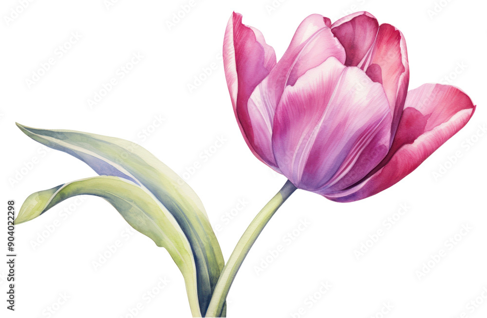 Naklejka premium PNG Blossom flower tulip plant.