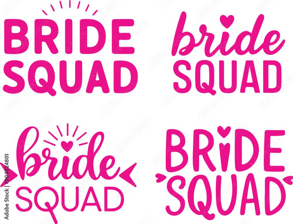 Bride Squad Vector Collection Bride Squad Vector Collection