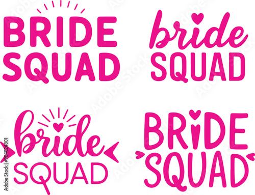 Bride Squad Vector Collection