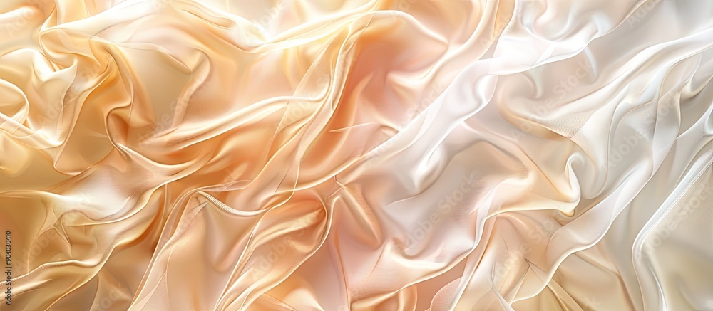 Gradient transition in soft pastel tones of gold champagne and beige on a silk background creates a luxurious and elegant abstract image with copy space Gradient transition in soft pastel tones of gold champagne and beige on a silk background creates a luxurious and elegant abstract image with copy space