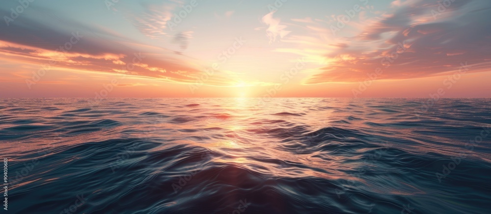 Sunset creates a beautiful sky pattern perfect for a copy space image Sunset creates a beautiful sky pattern perfect for a copy space image