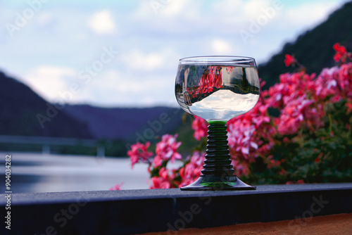 ein glas moselwein photo