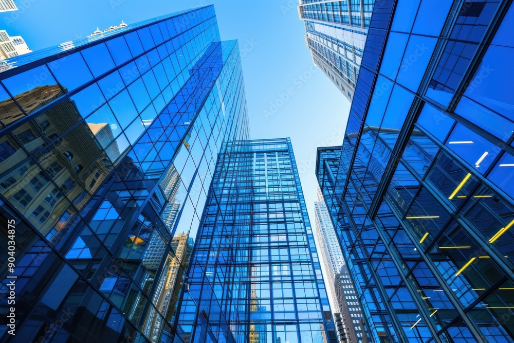 Modern Architecture: Skyscrapers Reflecting the Sky Modern Architecture: Skyscrapers Reflecting the Sky