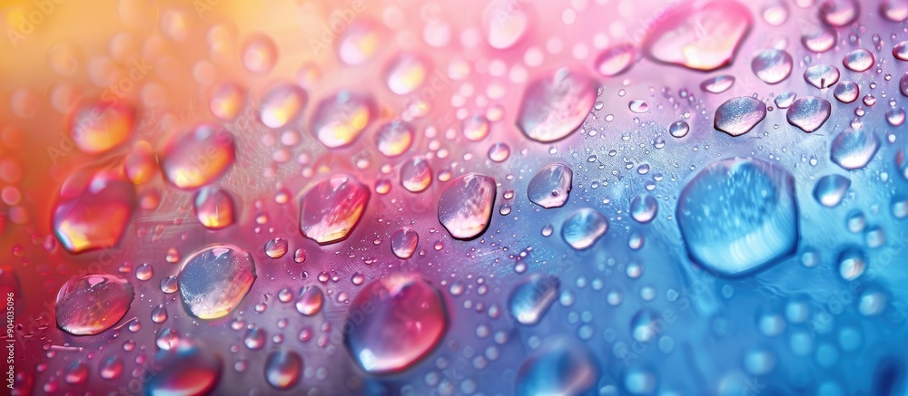 Abstract colored surface in an image with water droplets providing copy space Abstract colored surface in an image with water droplets providing copy space