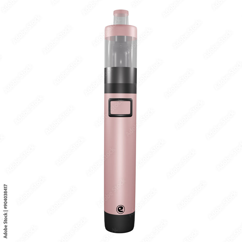 Pink electronic cigarette modeled in 3D/ PNG - Position 7 Pink electronic cigarette modeled in 3D/ PNG - Position 7