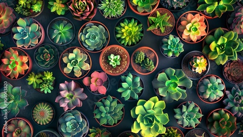 Close-up image of a succulent plant, showcasing its detailed, fleshy leaves. Perfect for themes of nature, minimalism, and indoor gardening photo