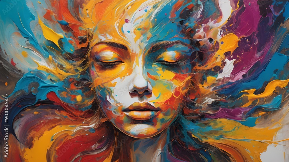 the overall effect is a stunning representation of abstract mind and soul creativity art. the overall effect is a stunning representation of abstract mind and soul creativity art.