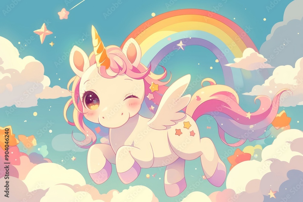 Adorable cartoon unicorn Adorable cartoon unicorn