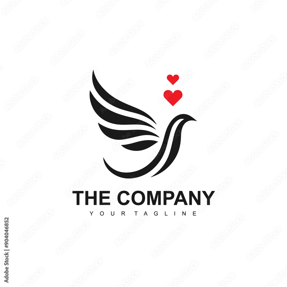 Bird colorful abstract logo Bird colorful abstract logo