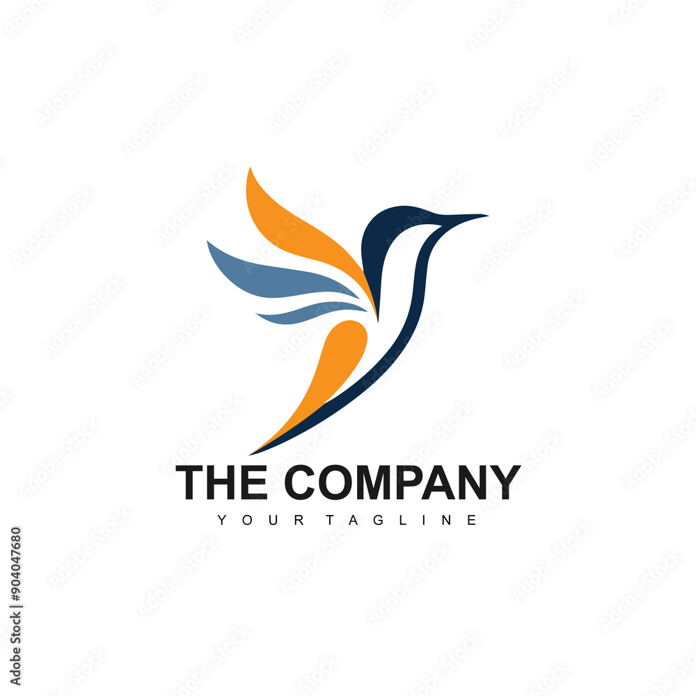 Obraz premium Bird colorful abstract logo