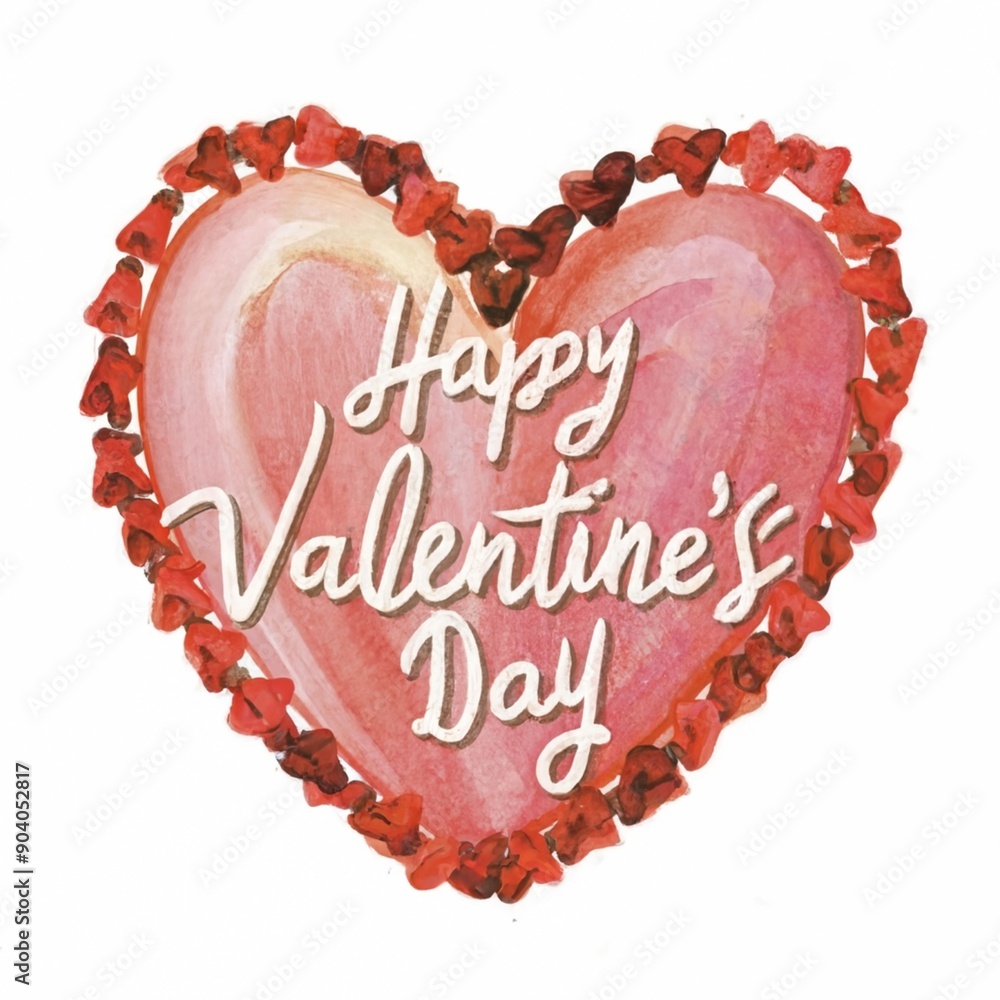 Illustration of a heart with the words Happy Valentines Day Illustration of a heart with the words Happy Valentines Day