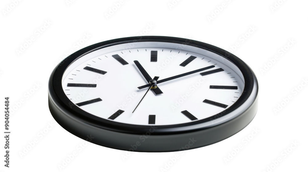 Analog clock on transparent background Analog clock on transparent background
