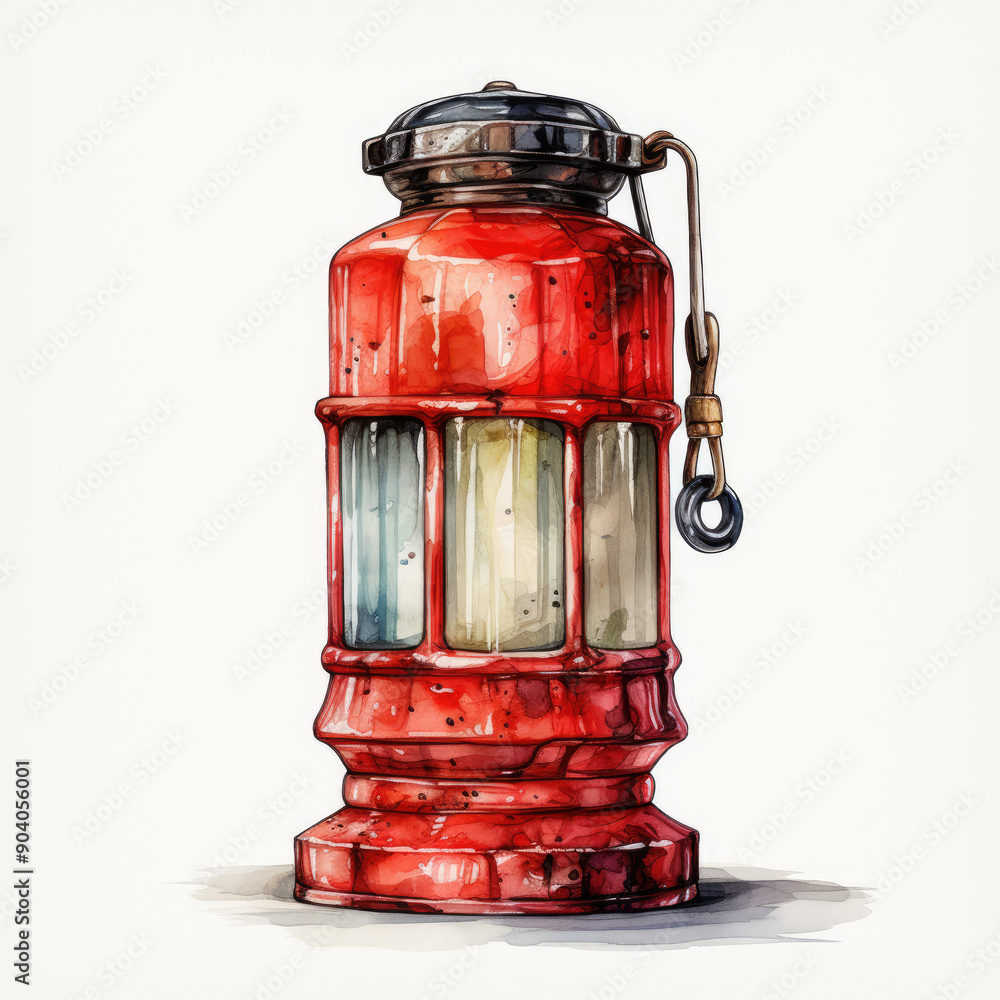 Watercolor Punching Bag, clipart Illustration, Generative Ai Watercolor Punching Bag, clipart Illustration, Generative Ai