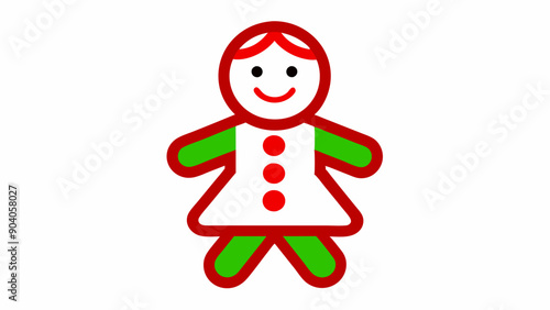 Gingerbread Girl Vector Art